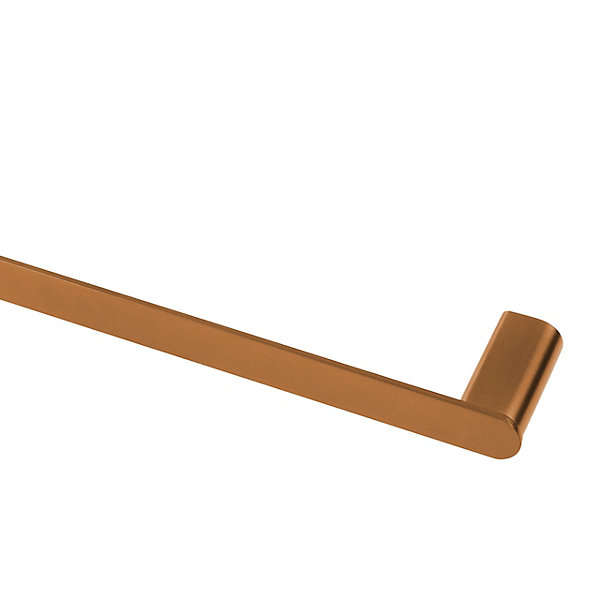 BALNEO - barre porte-serviettes en acier inox cuivré - porte-serviettes 60 cm QARX inoxydable - barre de salle de bain