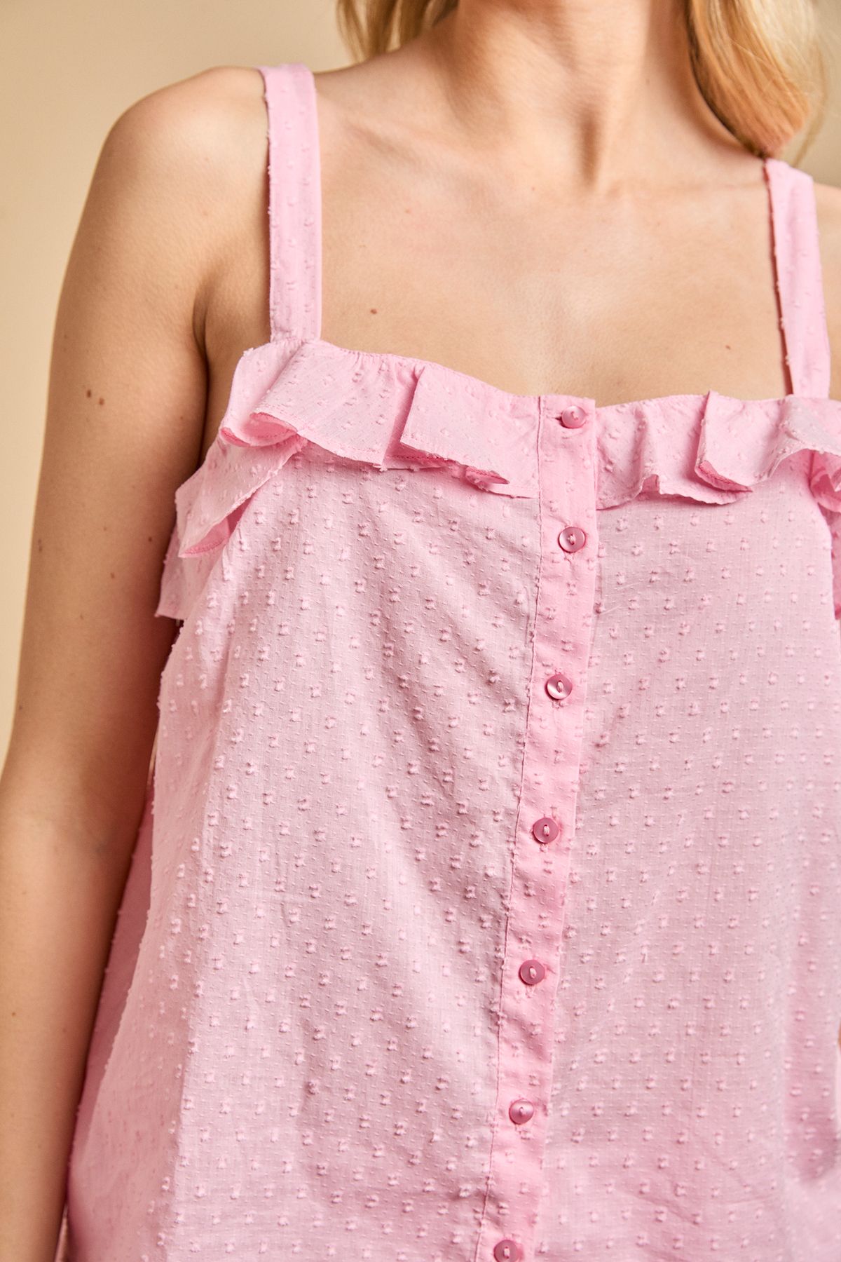 Oasis Button Front Cami Nightwear Trouser Set