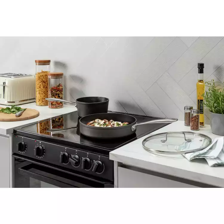 Habitat 26cm Hard Anodised Aluminium Saute Pan