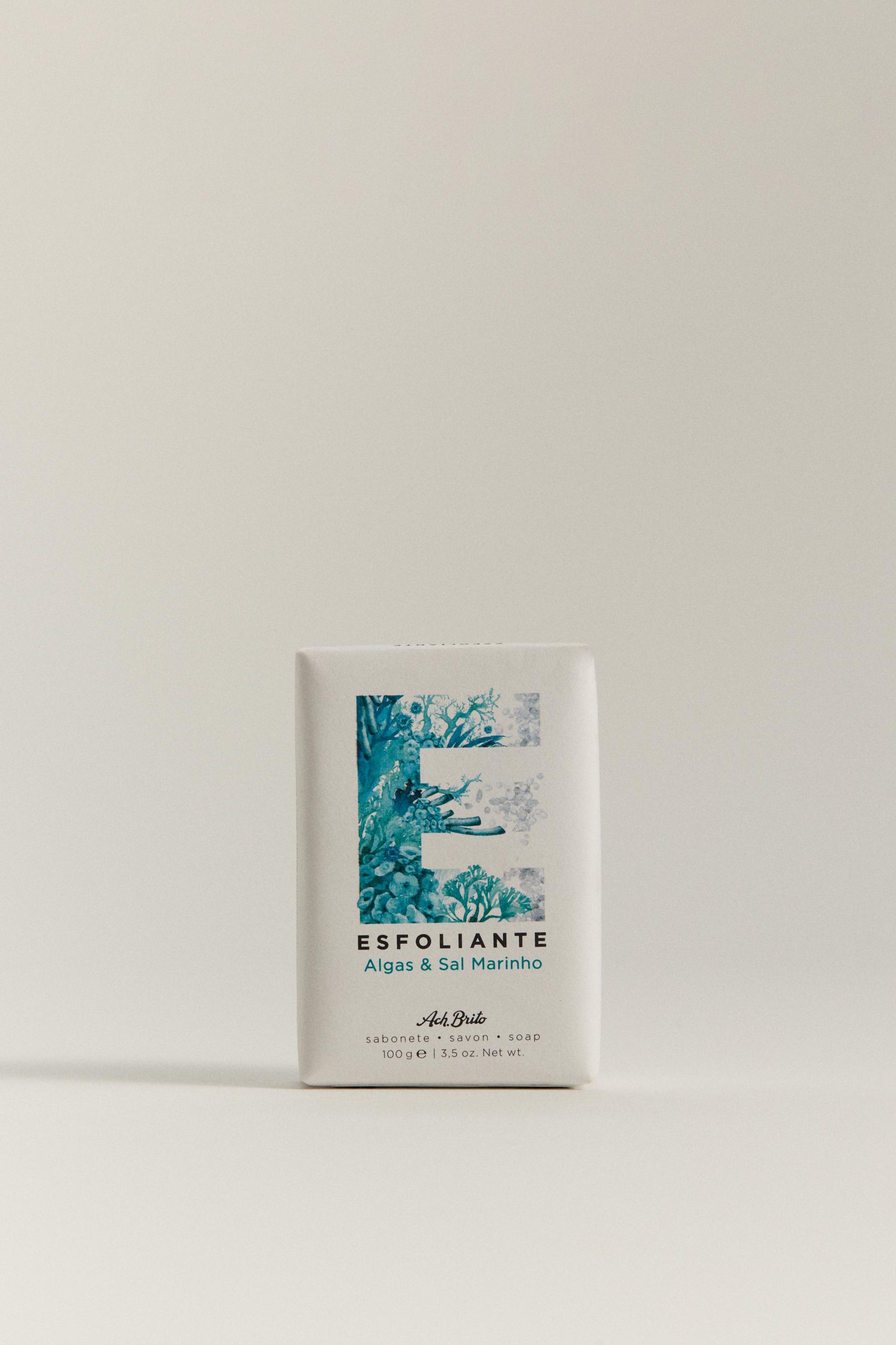Jabón exfoliante - algas y sal marina 100 g Ach. Brito