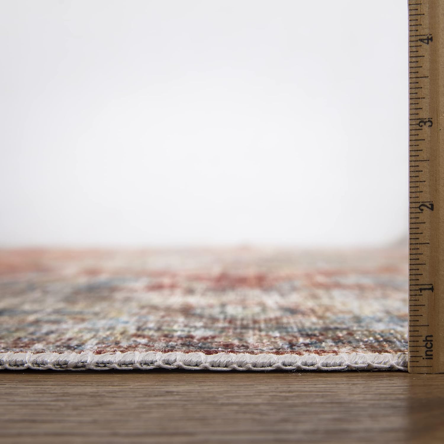 Bloom Rugs Caria Washable Non-Slip 9x12 Rug - Orange/Olive Beige Traditional Area Rug for Living Room, Bedroom, Dining Room, and Kitchen - Exact Size: 9' x 12'