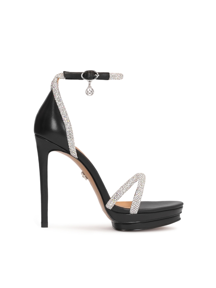Trendy high heel and platform sandals