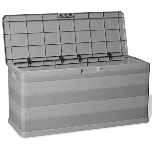 NNEVL Garden Storage Box Grey 117x45x56 cm