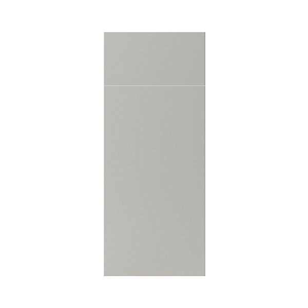 Façade de cuisine 1 porte et 1 tiroir Stevia gris mat l. 30 cm x H. 72 cm GoodHome