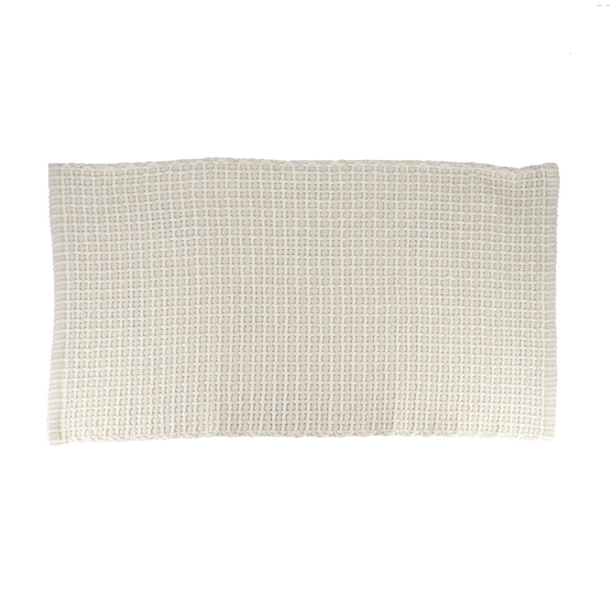 Tapete wc MIMETISME branco em algodão 50x90cm