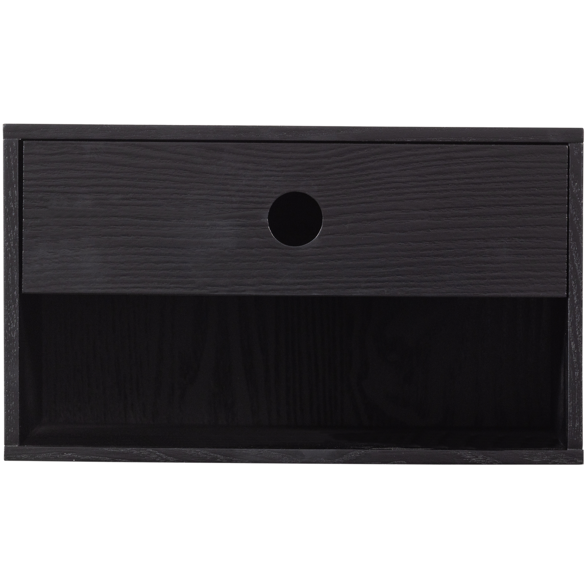 WOOOD hangend nachtkastje Nancy - MDF - Zwart - 20x34x30