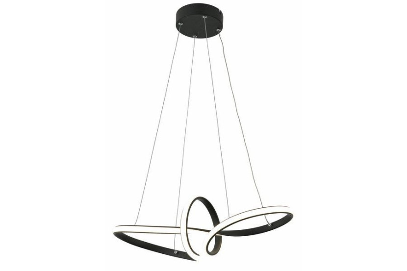 Lampa wisząca Adila czarna LED 1x30W Neutralna biel 2400lm Reality