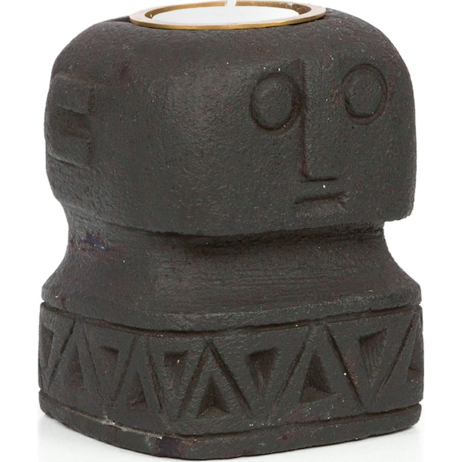 BALI BAZAR - Bougeoir Grès Noir