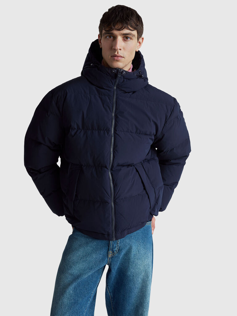 Real recycled down padded jacket