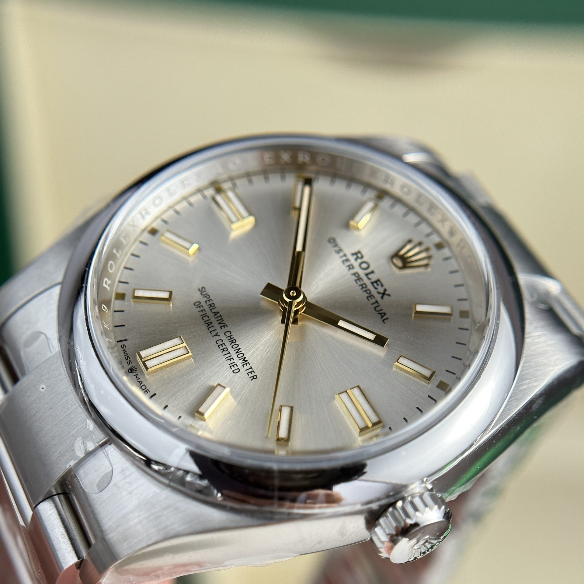 Rolex Oyster Perpetual 126000 904L Steel Silver Dial 36mm Oyster Super Clone