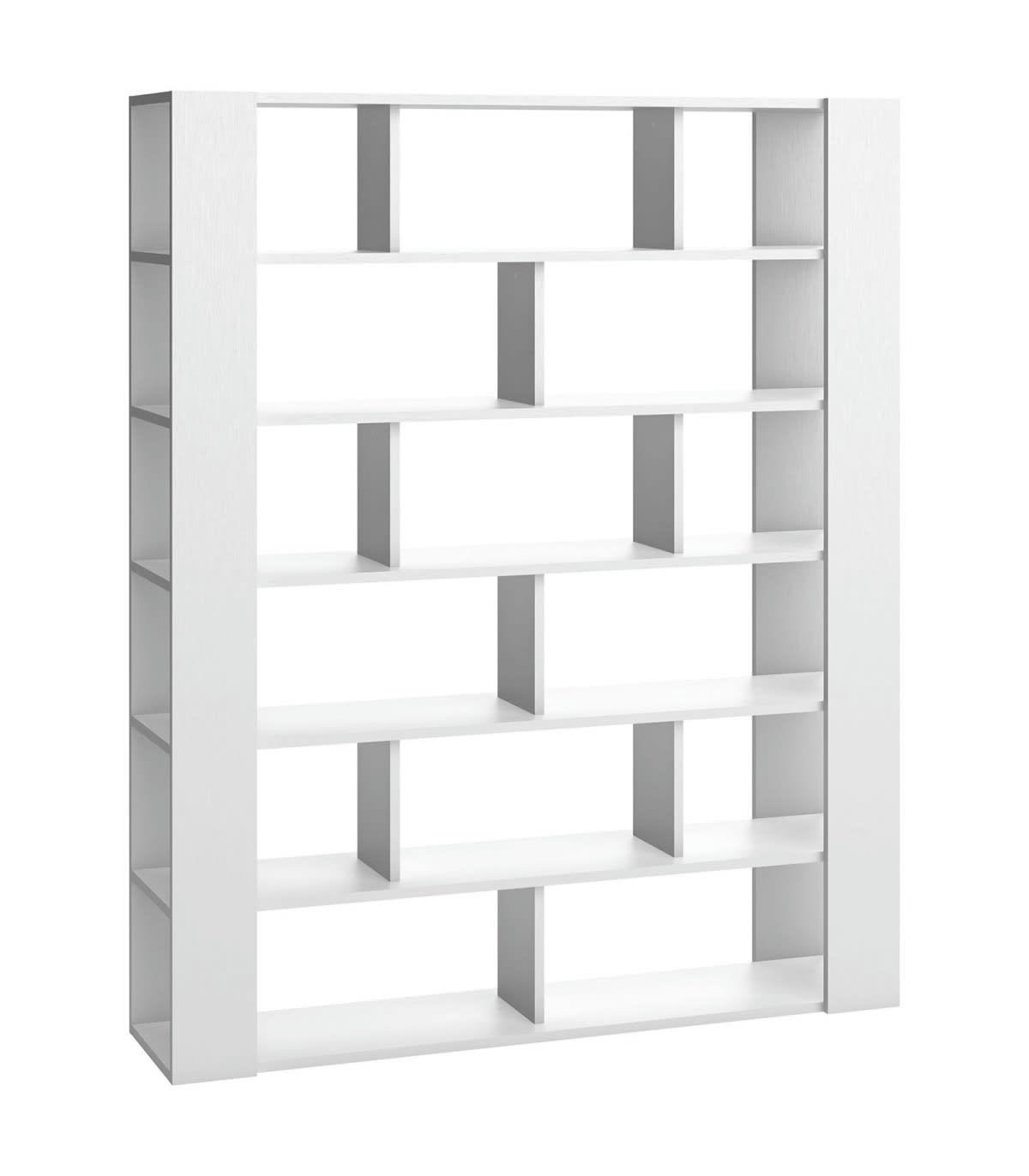 4YOU - Bibliothèque multi-rangements H206 cm - Blanc