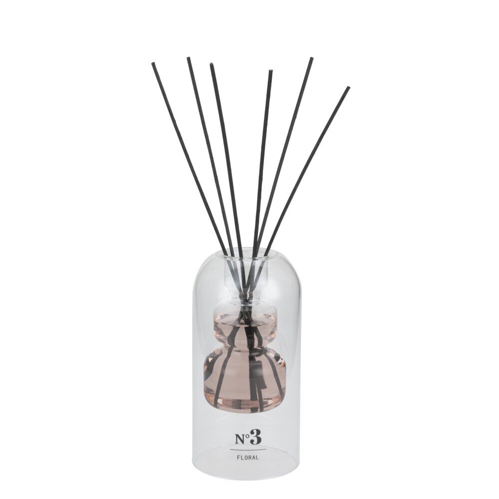Diffuseur de parfum double paroi à bâtonnets senteur floral 150ml