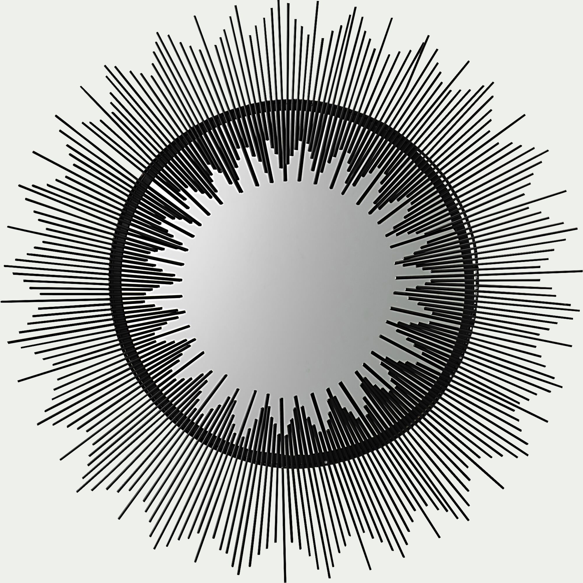 ANAYA - Miroir soleil en acier et verre - gris D81cm