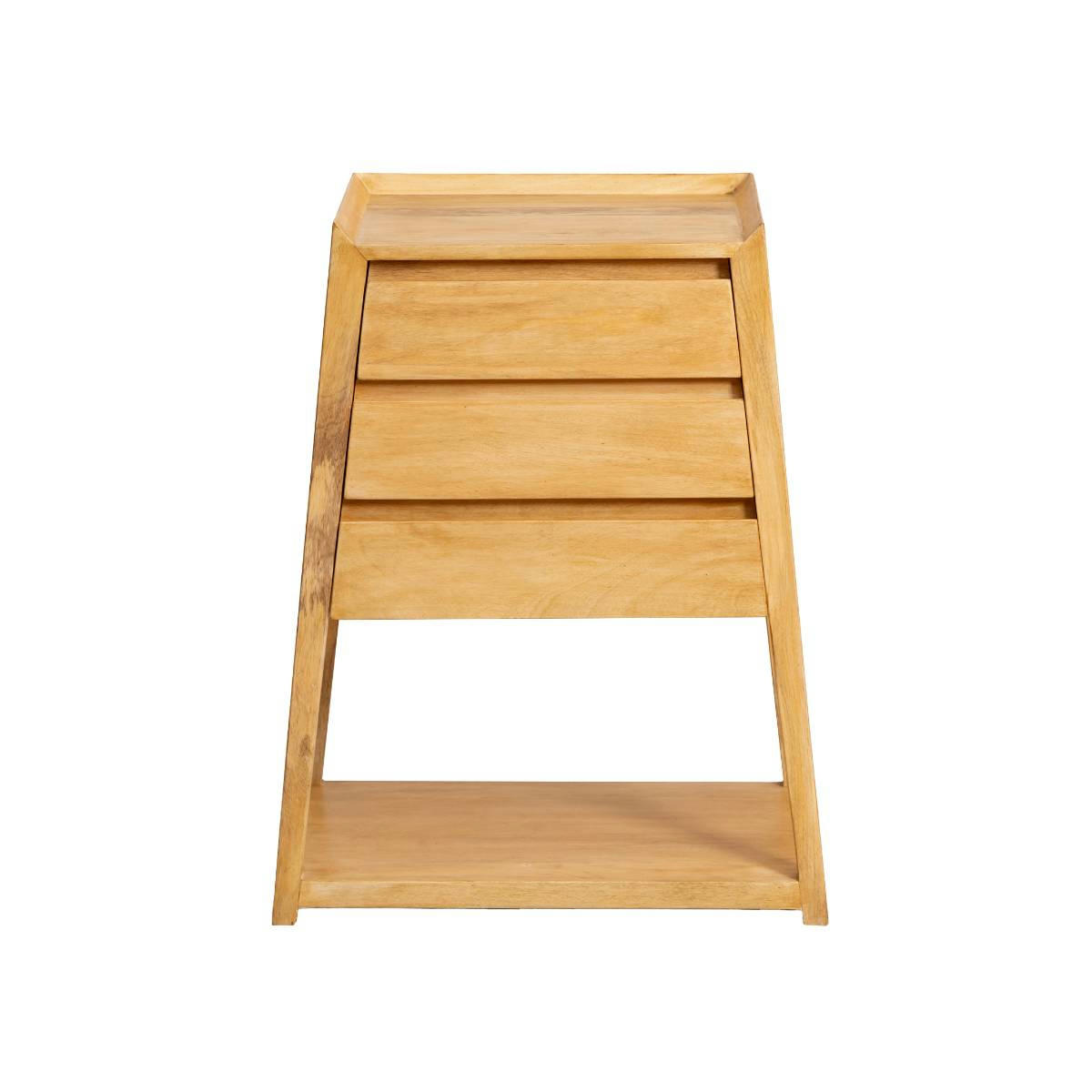 - Chiffonnier en bois marron 60 cm