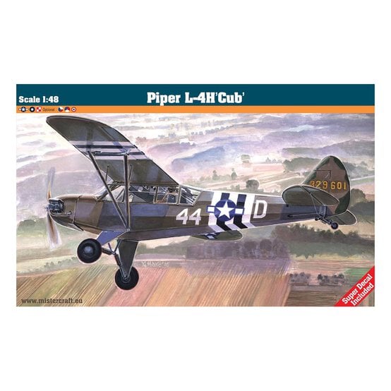 MisterCraft Piper L-4H Cub Model Kit 1:48