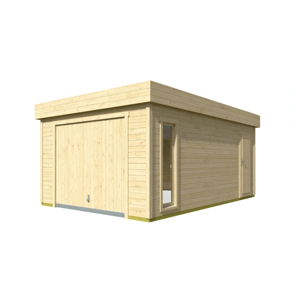 Blockgarage »Bahamas«, B: 360 cm (Außenmaß), Holz