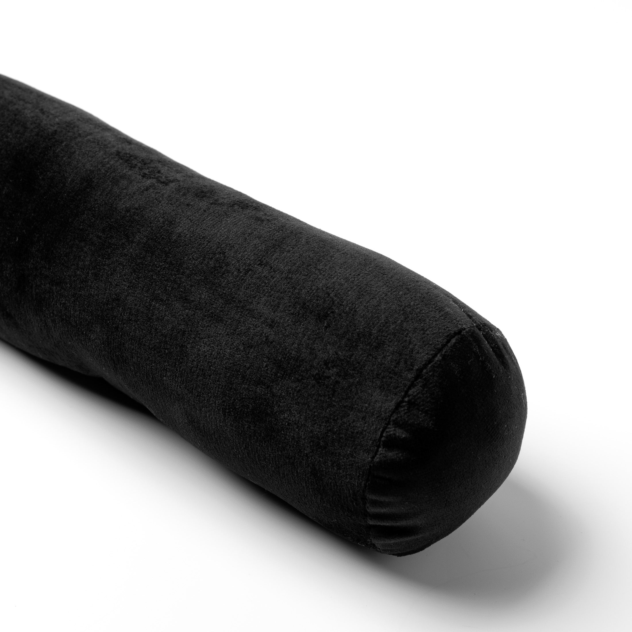 FINN - tochtstopper 90x10 cm - velvet - Raven - zwart
