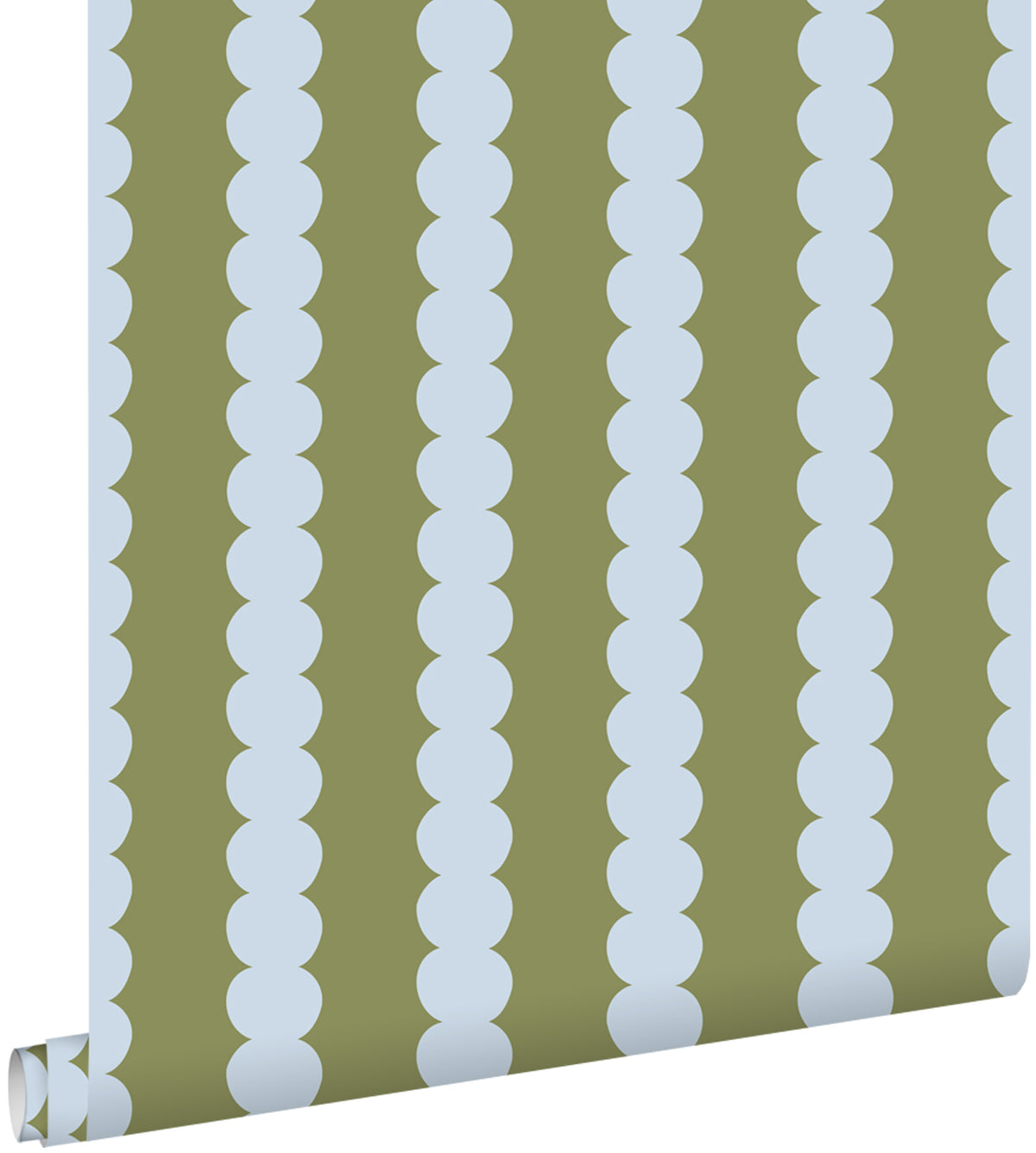 ESTAhome behang grafische print blauw en groen - 50 x 900 cm - 131747