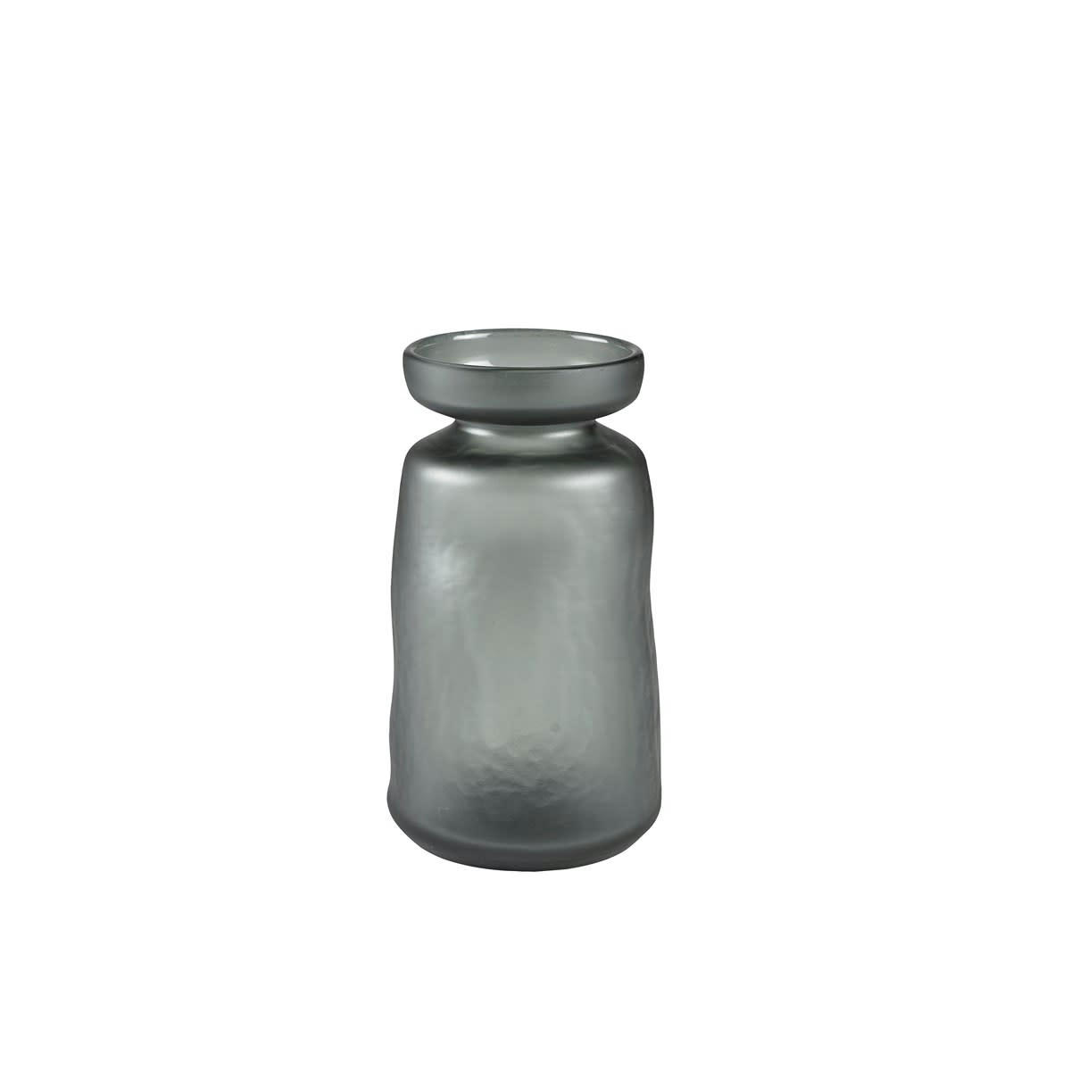 LIVING - Vase en verre gris