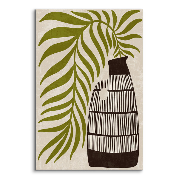 Obraz Japoński Dzbanek z Palmą 20x30cm