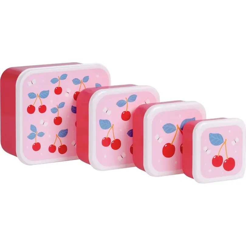 Lunch-Box 4er-Set Cherries