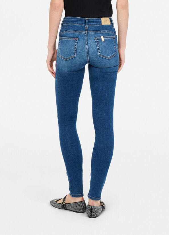 Jeans skinny a vita alta