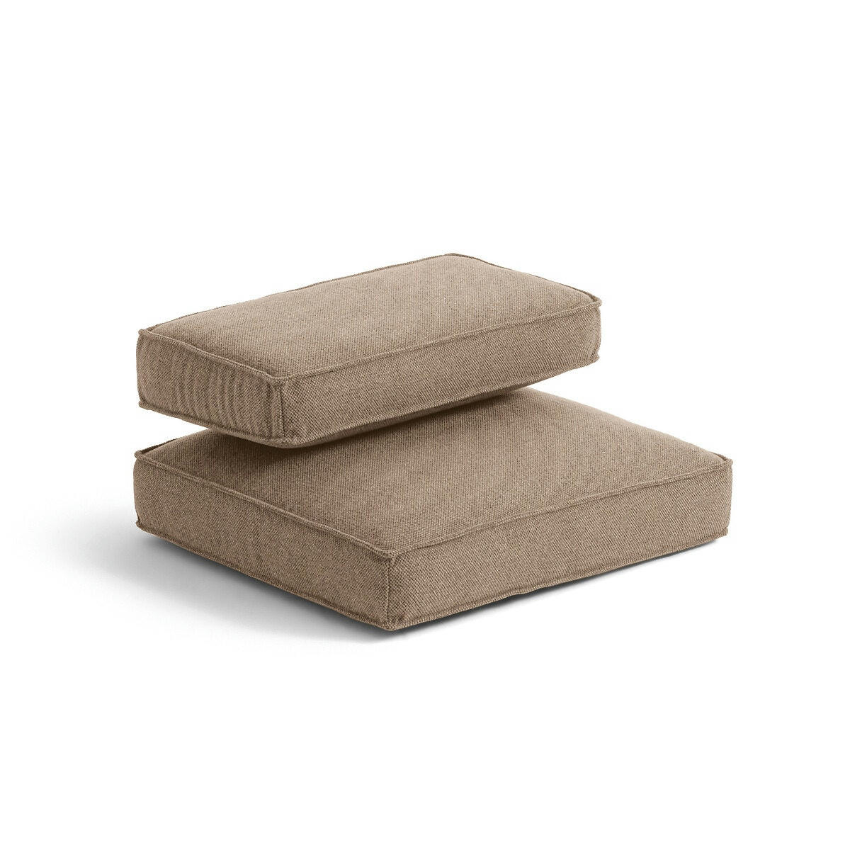 Coussins polyester natté chiné pour fauteuil Dilma
