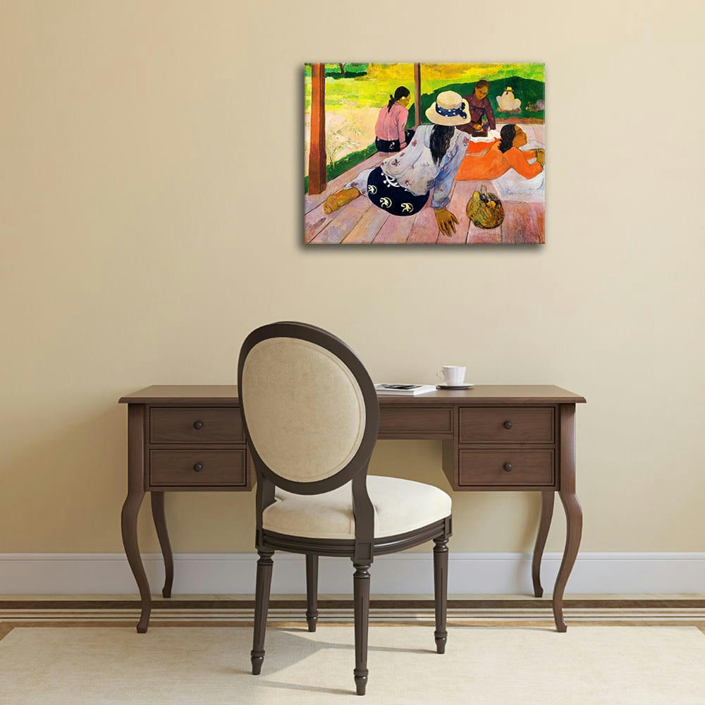 - Tableau impression sur toile La Sieste Paul Gauguin 80x100cm