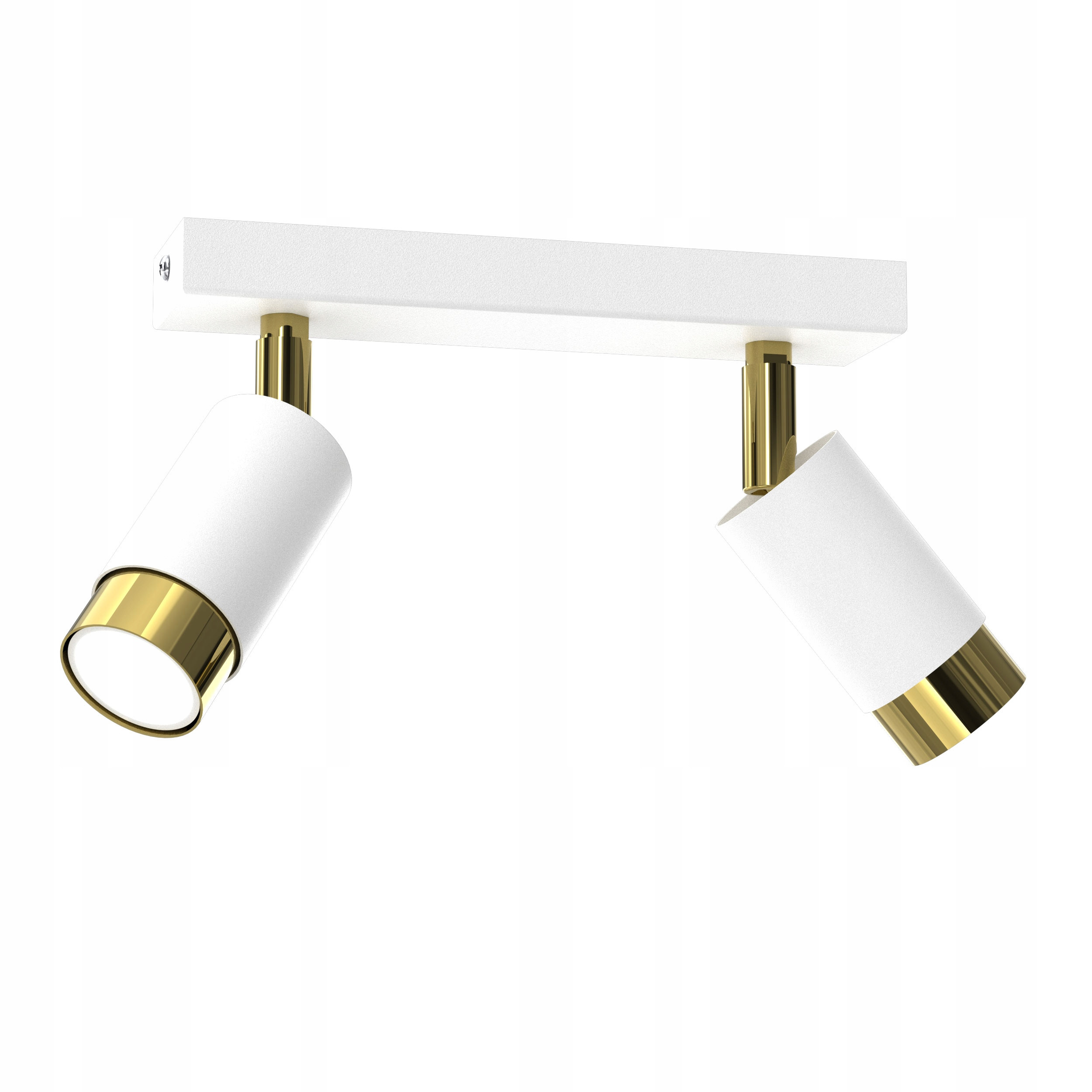 Lampa wisząca sufitowa plafon regulowane spoty biała złota