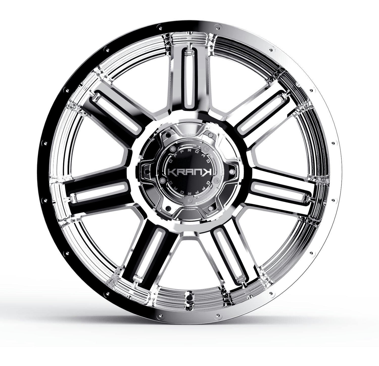 Krank Force Alloy Wheel/Rim, w/ Chrome Finish