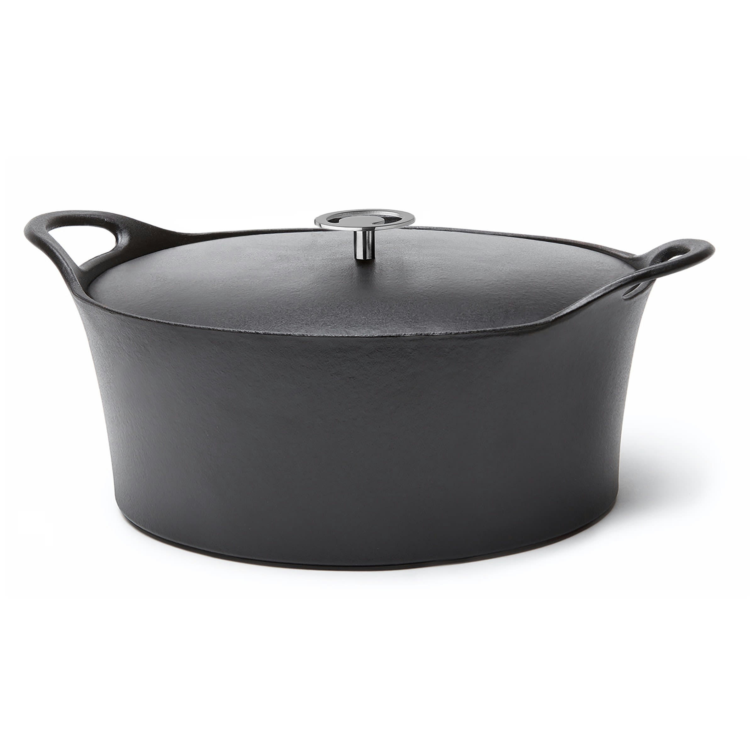 VOLCAN - Cocotte ovale noire 35cm