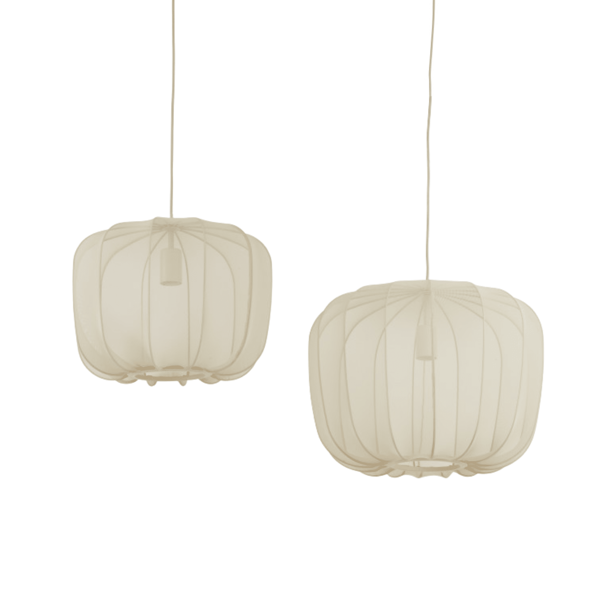 Light & Living hanglamp Plumeria - zand - Ø50cm