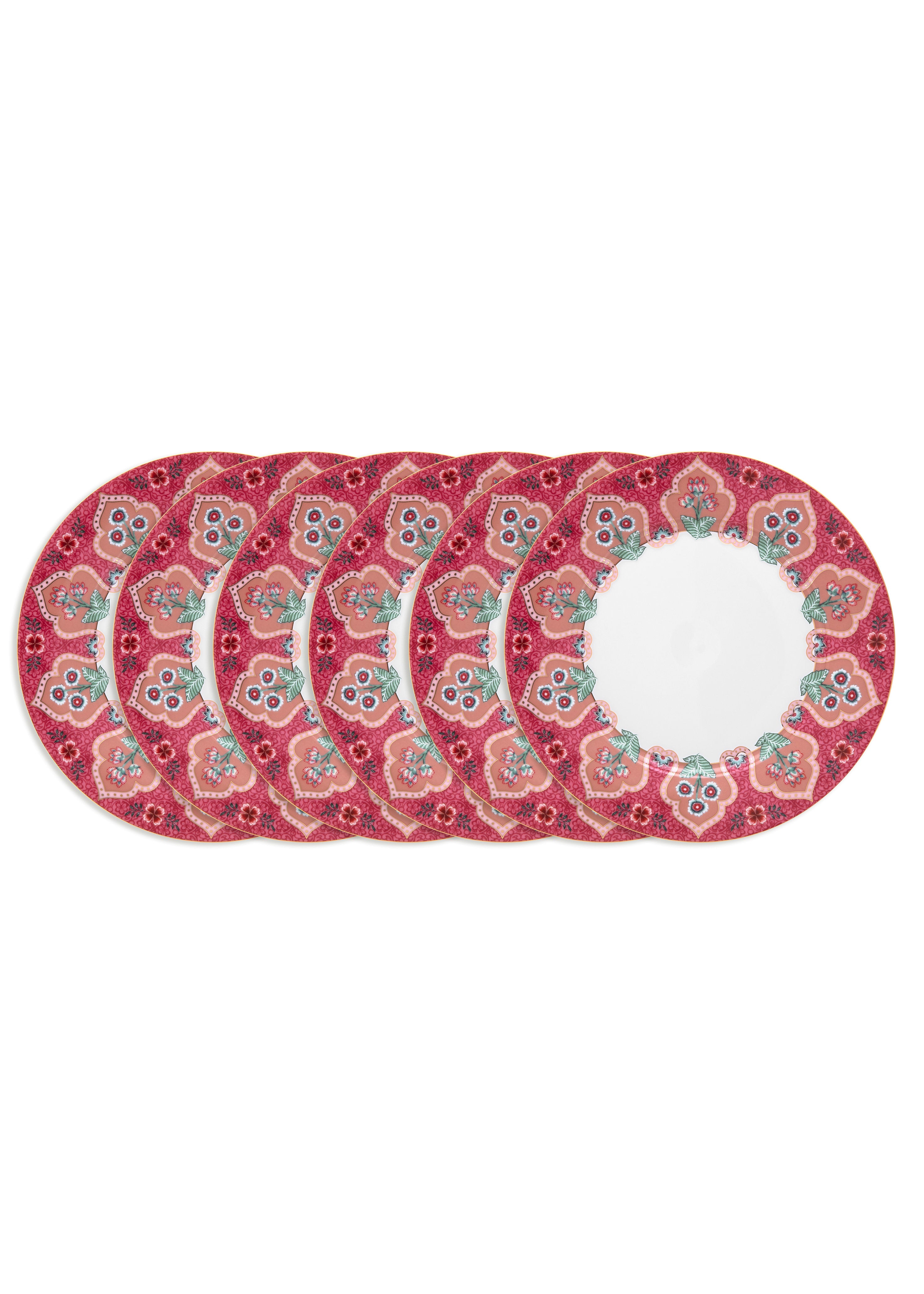 Pip Studio - Flower Festival Borden - Servies set van 6 - 21cm
