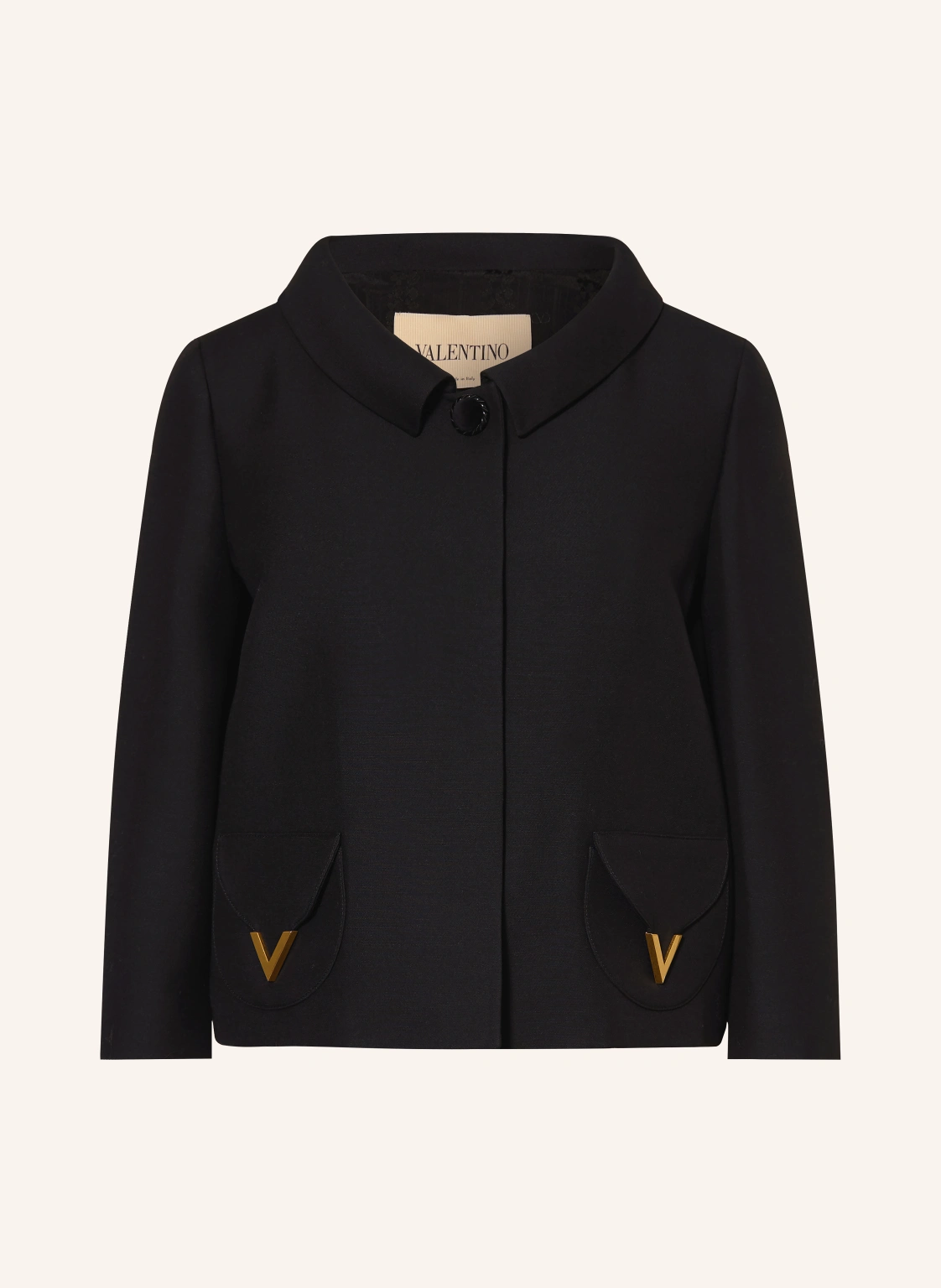 VALENTINO Kastenjacke mit Seide und 3/4-Arm
