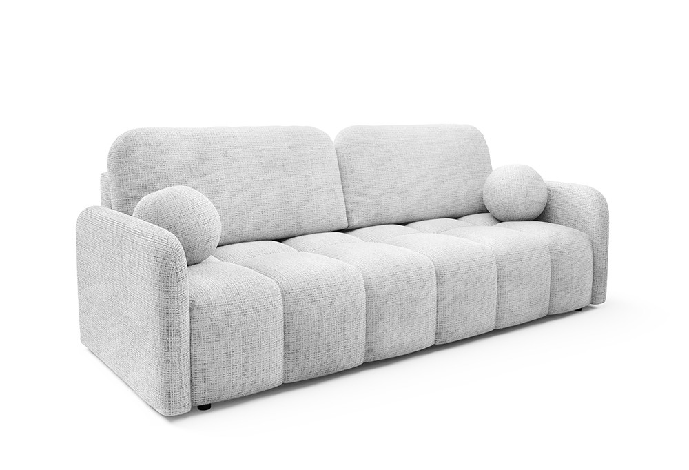 Sofa tapicerowana CUBE z funkcją spania Jasny szary