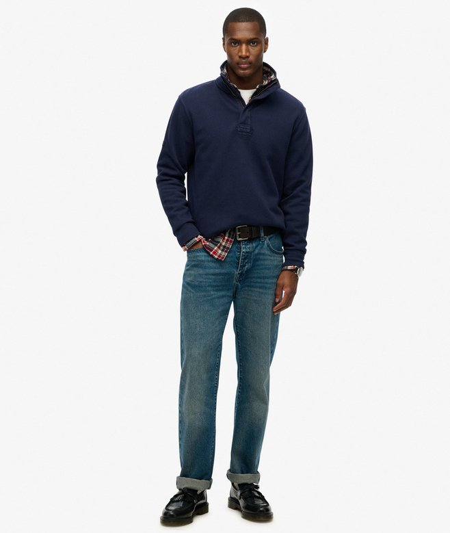 Cotton Classic Pique Half Zip Sweatshirt