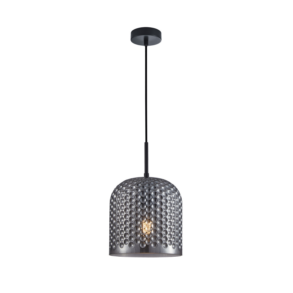 Lampa wisząca czarna-dymiona RENTI 1xE27x40W wym: 102,5x18x18 cm Italux