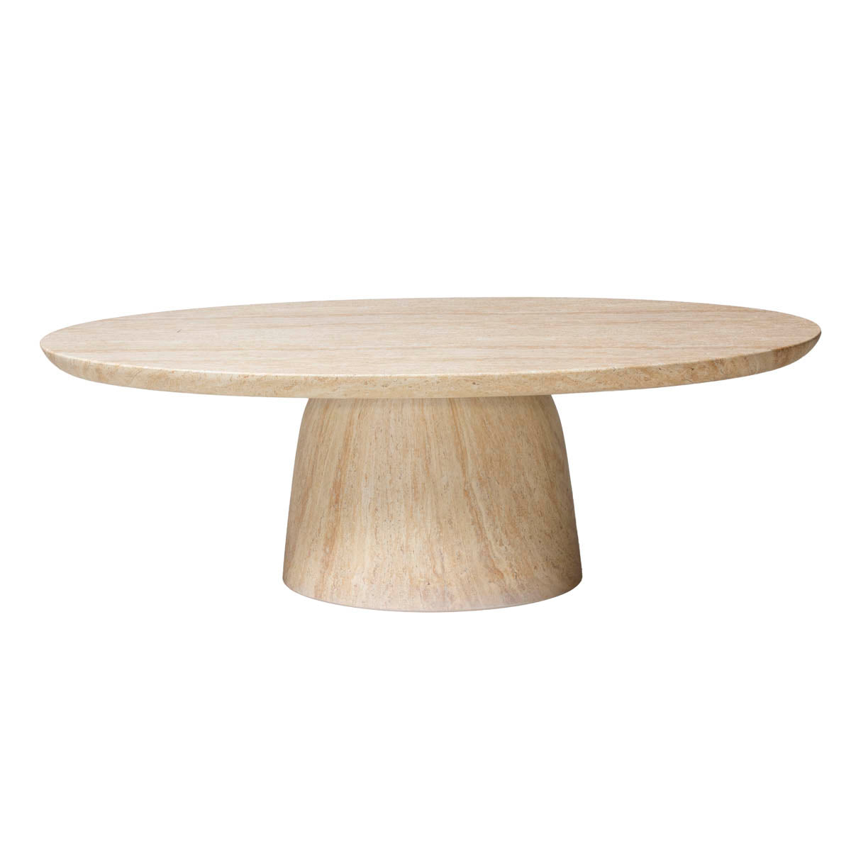Giga Meubel Salontafel Myrna - Travertin Composiet - 120x60x39cm