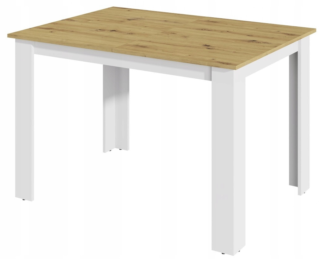 Stół rozkładany KONGO EXT 170X80 dąb artisan biały