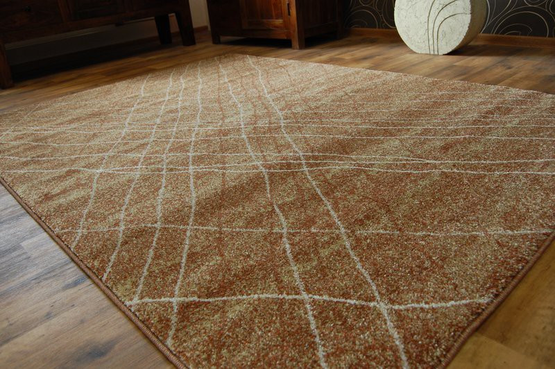 Dywan SHADOW 9367 rust / gold 80x150 cm