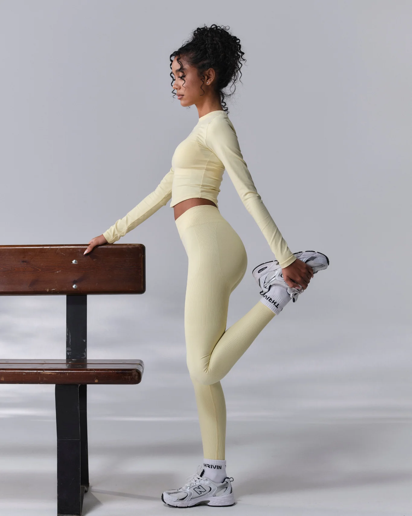 Elevate™ Sculpting High Waist Scrunch Leggings | Golden Butter