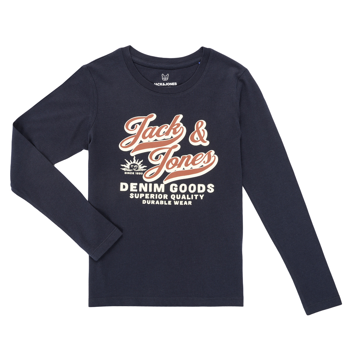 Jack & Jones - JJELOGO TEE LS - Marine