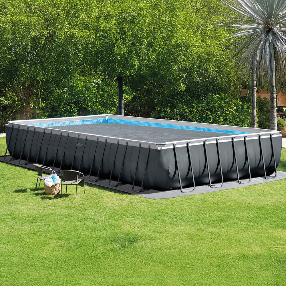Bâche à bulles renforcée pour piscine 9,75 x 4,88 m