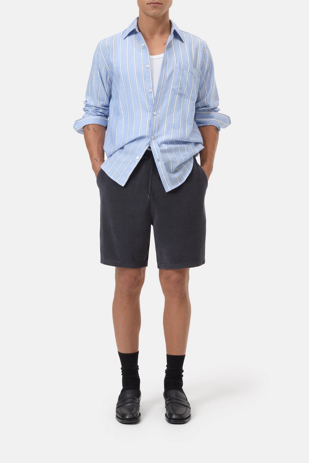 Frottee-Shorts aus Baumwoll-Mix