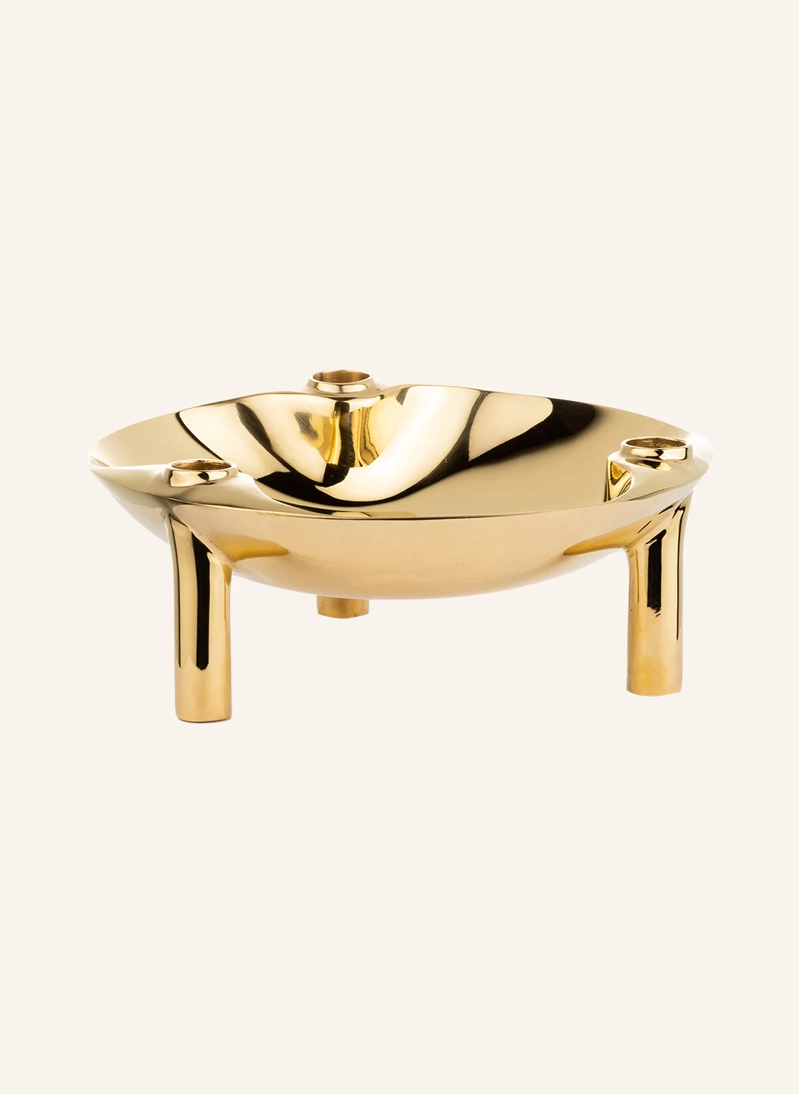 STOFF NAGEL Kerzenhalter mit Schale