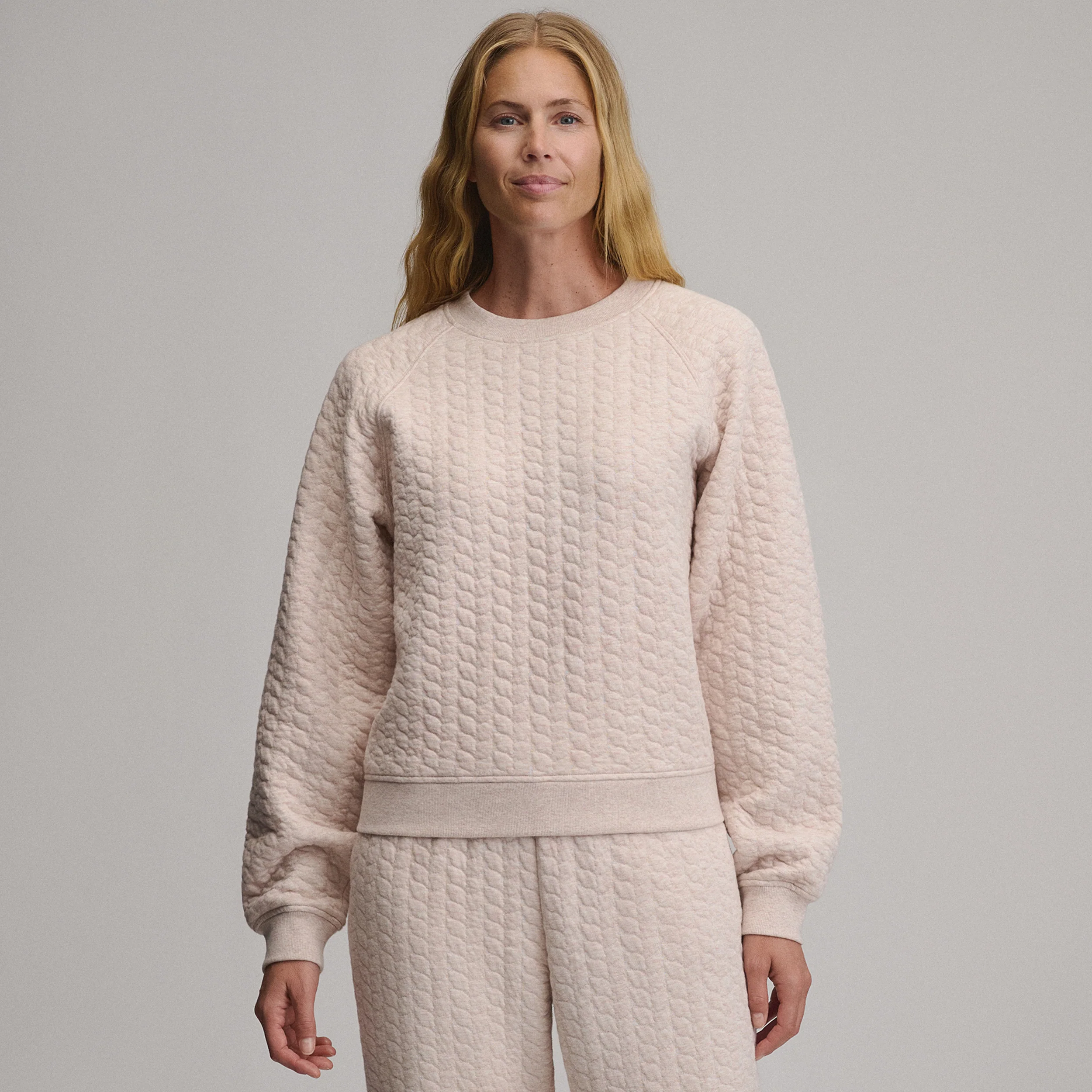 Women's Quilted Crew
