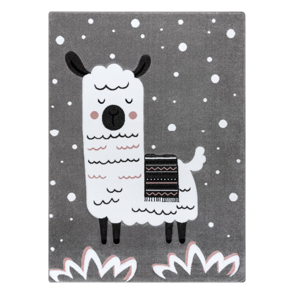 Dywan PETIT LAMA szary 140x190 cm