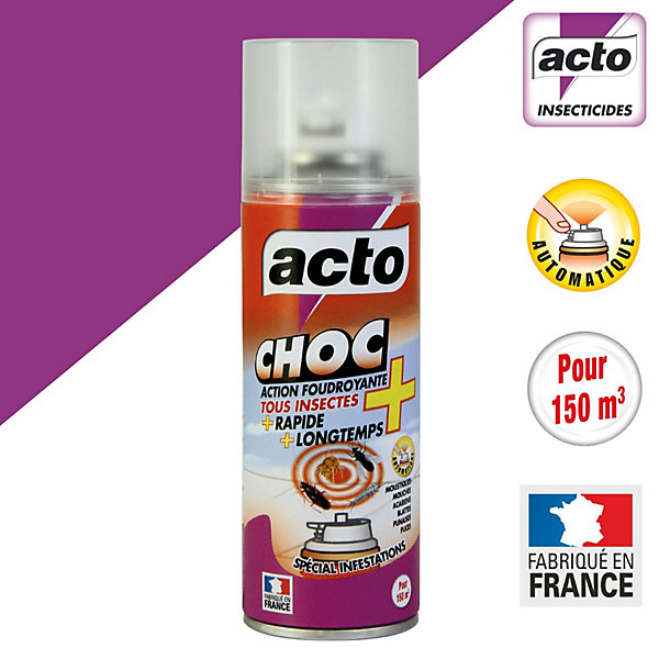 Aérosol choc action foudroyante 100m3