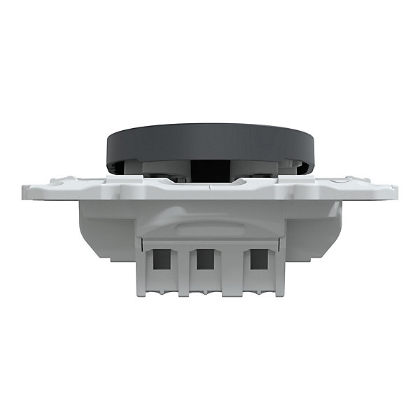Interrupteur poussoir 10A Schneider Electric Ovalis anthracite