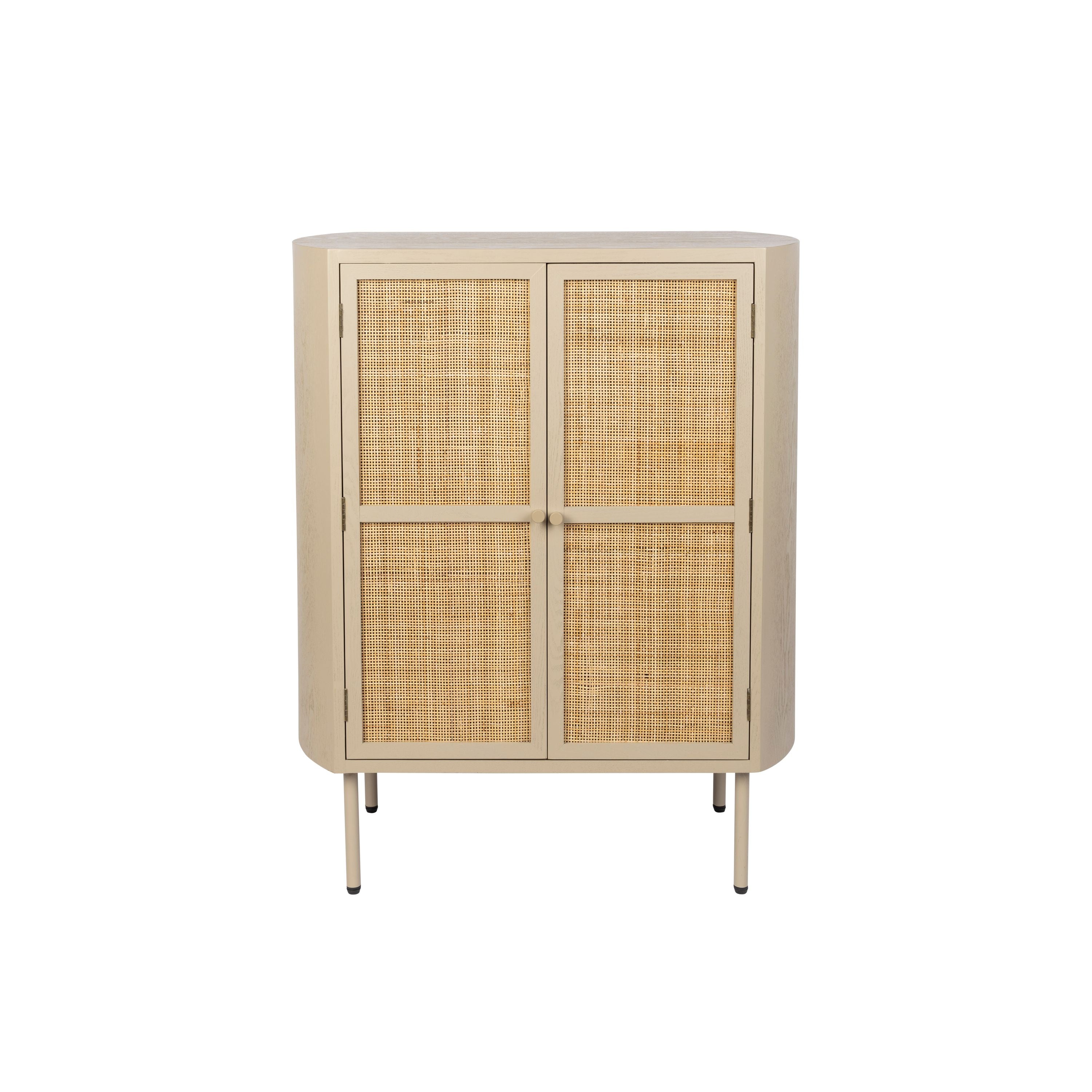 Housecraft Living Amaya Kast Laag 2 deurs Rotan - Beige
